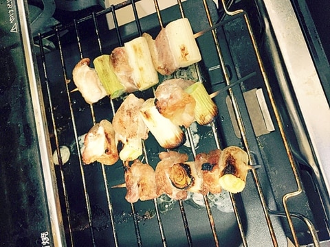 おうちで居酒屋☆魚グリルで本格的!簡単焼き鳥